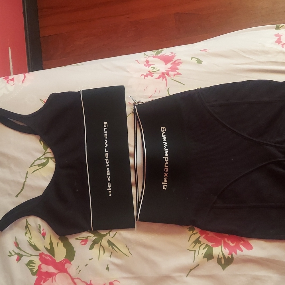 Alexander Wang biker short set